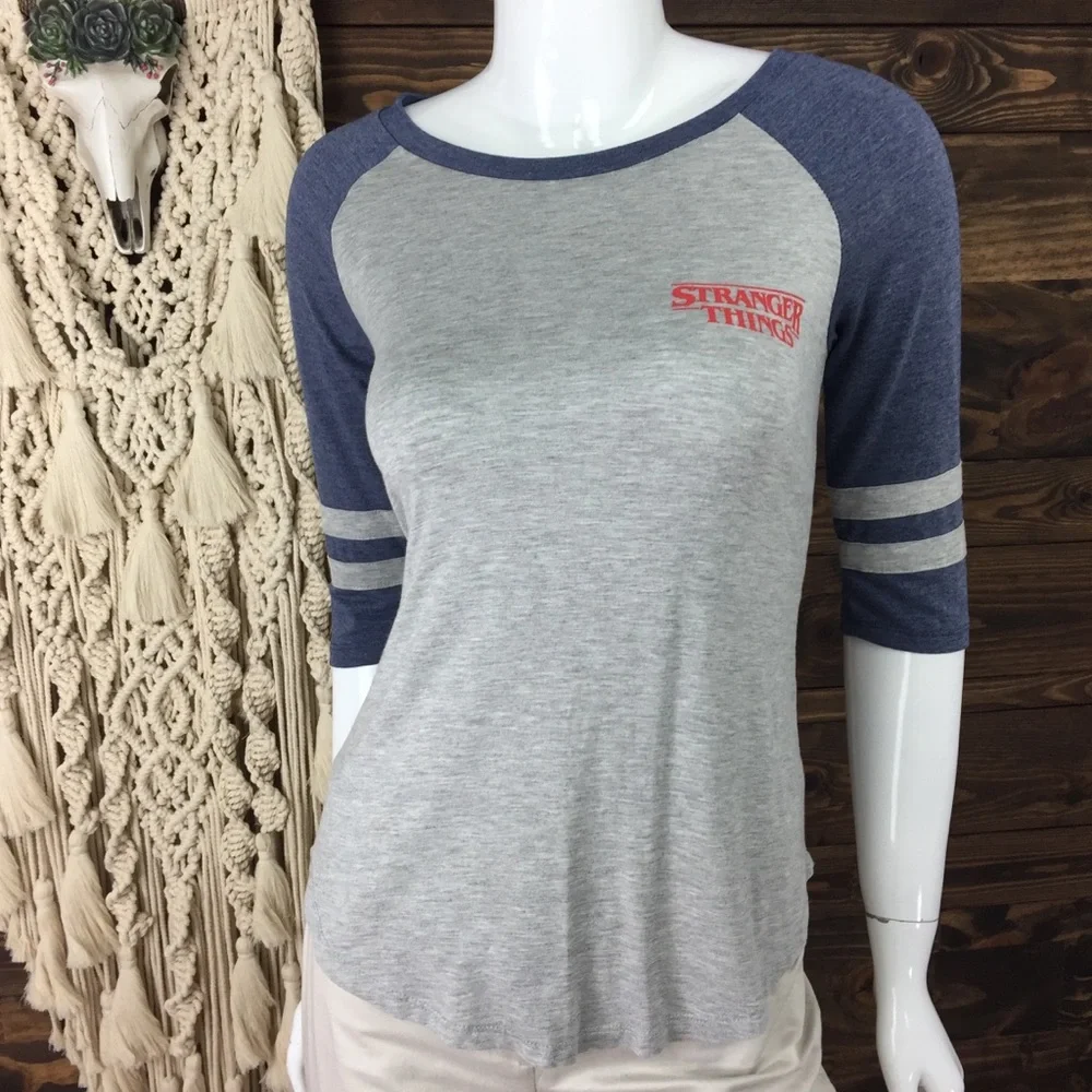 Stranger Things | Graphic Ringer Tee Striped‎